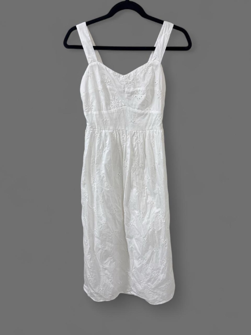J. Crew White Eyelet Sundress